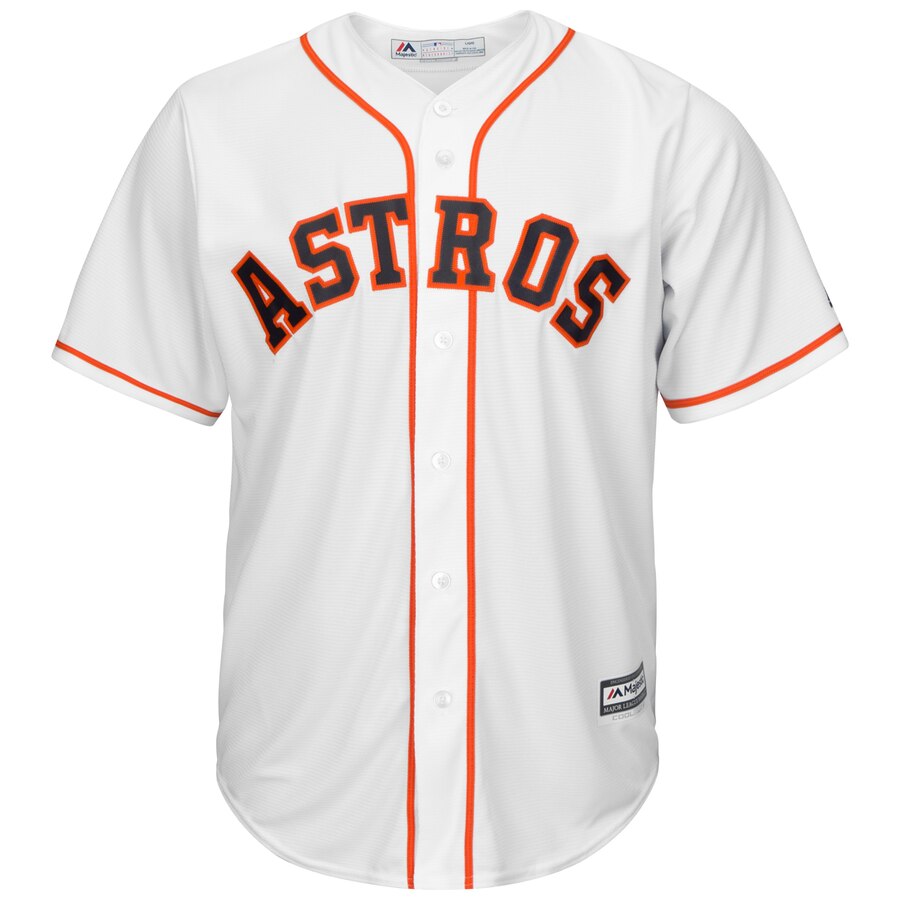 Alternative view of Justin Verlander Houston Astros Majestic Home Cool Base Player Baseball Jersey – White