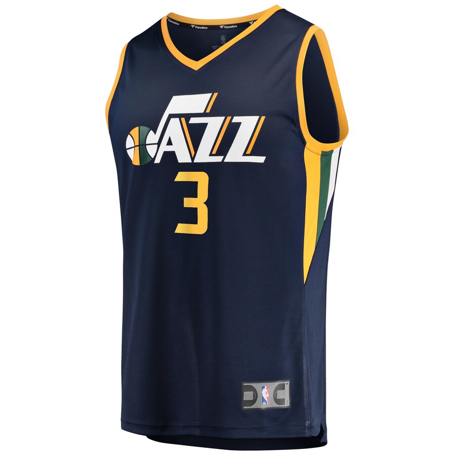 Alternative view of Justin Wright-foreman Utah Jazz Fanatics Branded Fast Break Replica Basketball Jersey Navy - Icon Edition