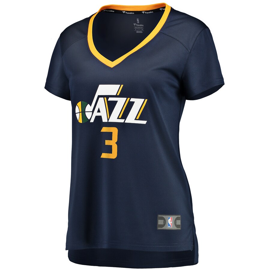 Alternative view of Justin Wright-foreman Utah Jazz Fanatics Branded Women's Fast Break Replica Player Basketball Jersey - Icon Edition - Navy