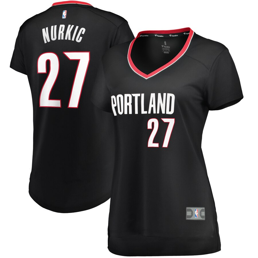 Jusuf Nurkic Portland Trail Blazers Fanatics Branded Women's Fast Break Player Basketball Jersey - Icon Edition - Black