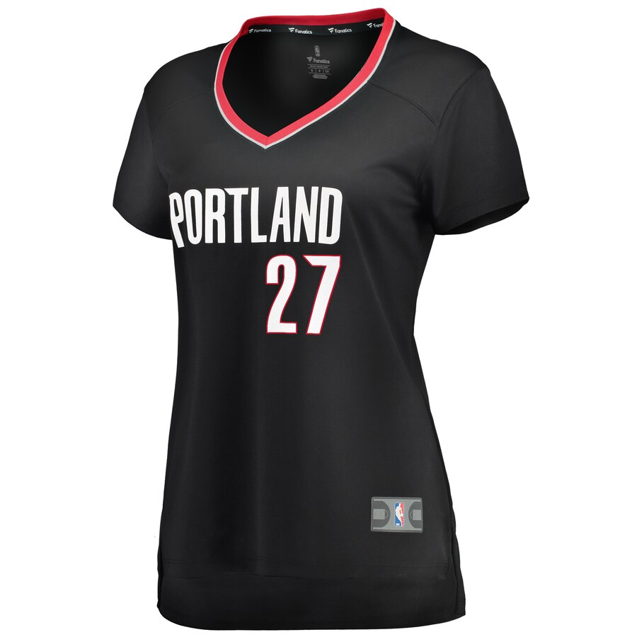 Alternative view of Jusuf Nurkic Portland Trail Blazers Fanatics Branded Women's Fast Break Player Basketball Jersey - Icon Edition - Black