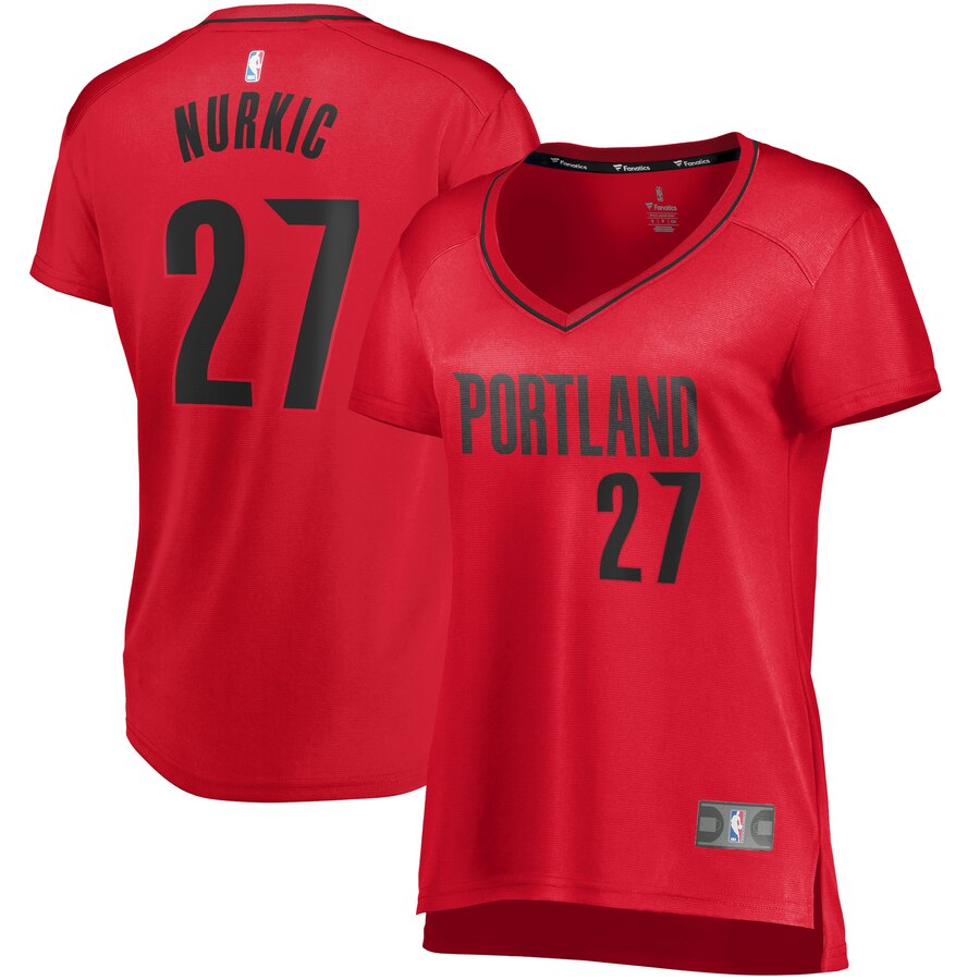 Jusuf Nurkic Portland Trail Blazers Fanatics Branded Women's Fast Break Player Basketball Jersey - Statement Edition - Red