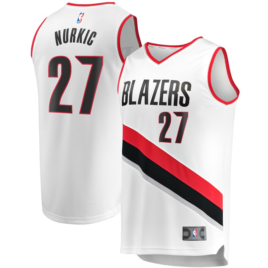 Jusuf Nurkic Portland Trail Blazers Fanatics Branded Youth Fast Break Player Basketball Jersey - Association Edition - White