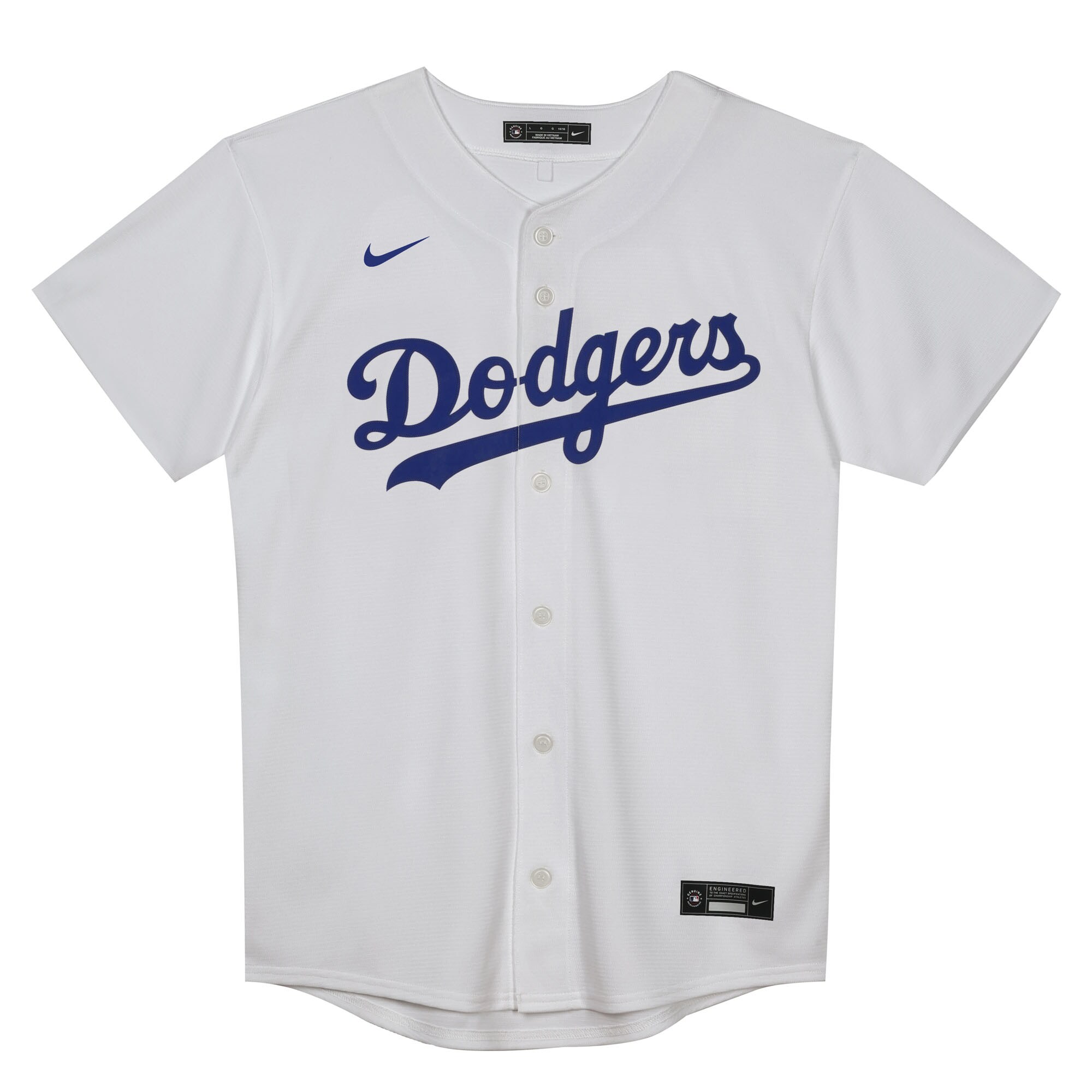 Alternative view of Juvenile Los Angeles Dodgers Mookie Betts White 2.0 Player Baseball Jersey 