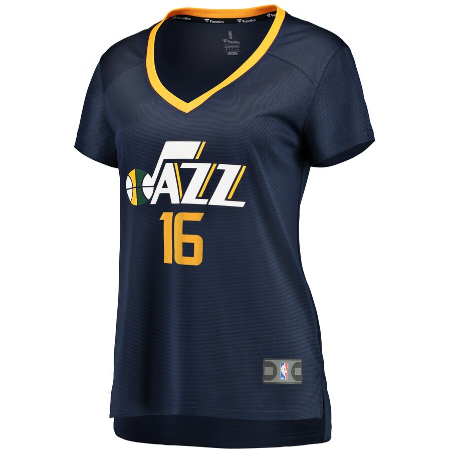 Alternative view of Juwan Morgan Utah Jazz Fanatics Branded Women's Fast Break Player Basketball Jersey - Icon Edition - Navy