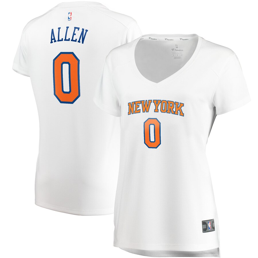 Kadeem Allen New York Knicks Fanatics Branded Women's Fast Break Player Replica Basketball Jersey - Association Edition - White