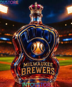 Milwaukee Brewers Custom Whiskey Bottle