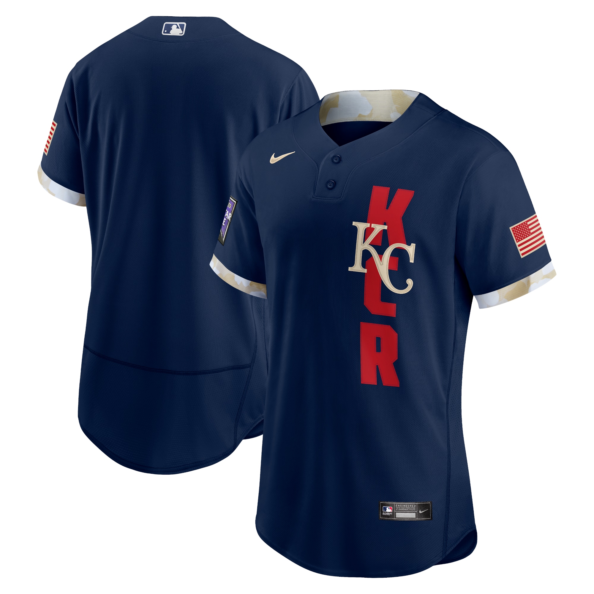 Kansas City Royals 2021 Mlb All-star Game Authentic Baseball Jersey - Navy