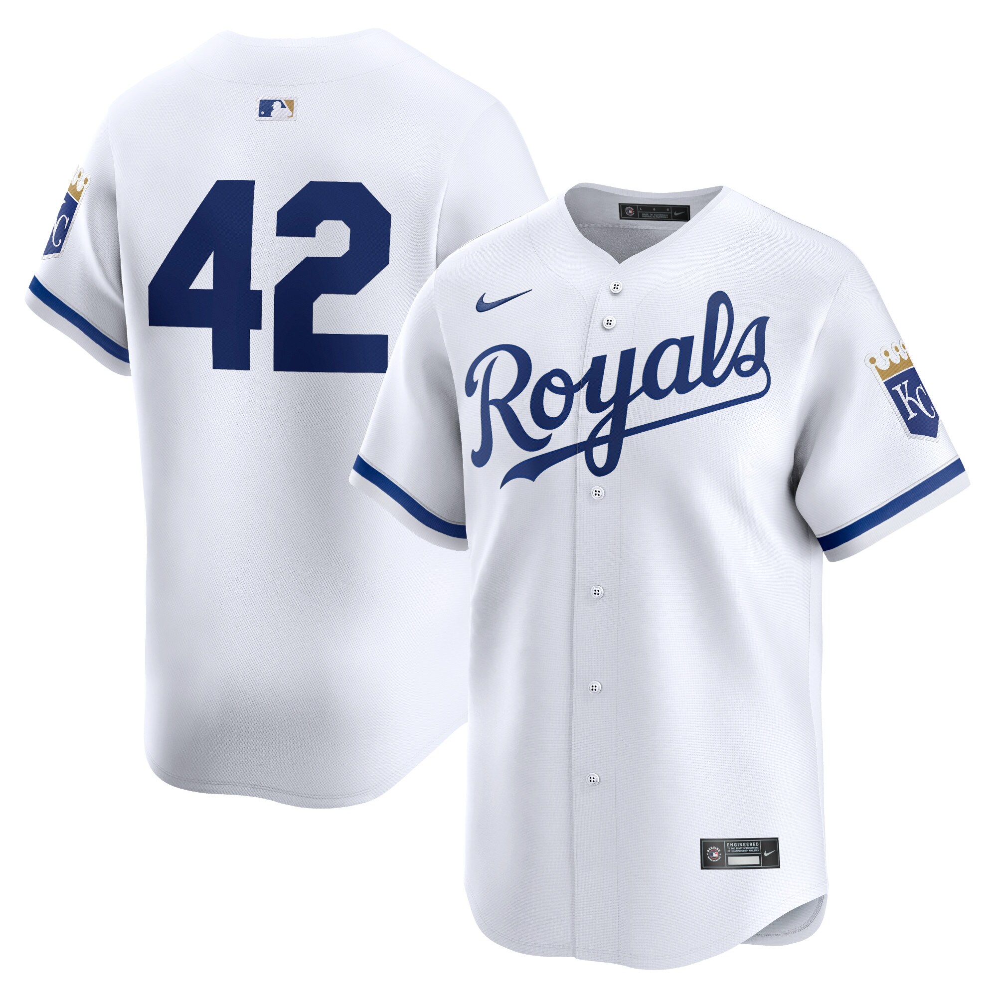 Kansas City Royals 2024 Jackie Robinson Day Home Limited Baseball JerseyÃƒâ€šÃ‚Â ÃƒÂ¢Ã¢â€šÂ¬Ã¢â‚¬Å“ White