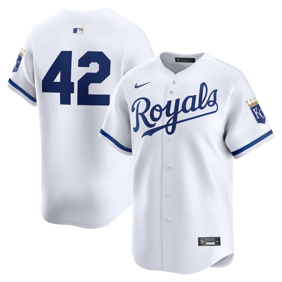 Kansas City Royals 2024 Jackie Robinson Day Home Men Limited Baseball Jersey - White 