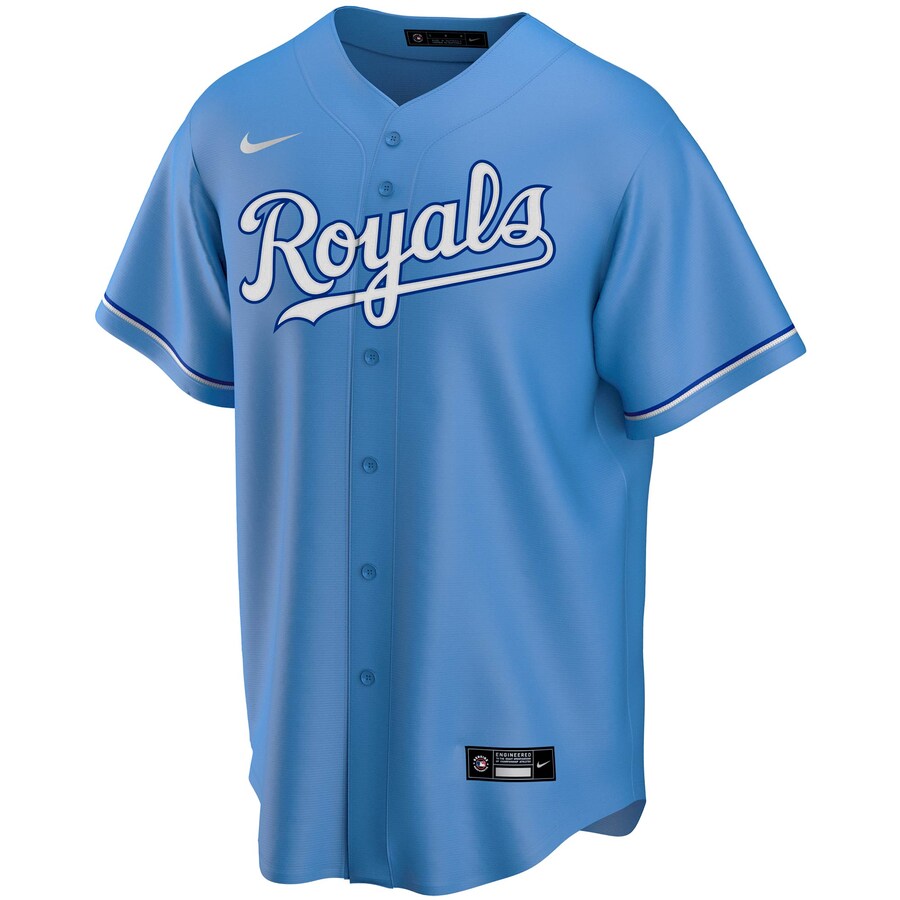 Alternative view of Kansas City Royals Alternate 2020 Replica Team Baseball Jersey ÃƒÂ¢Ã¢â€šÂ¬Ã¢â‚¬Å“ Light Blue