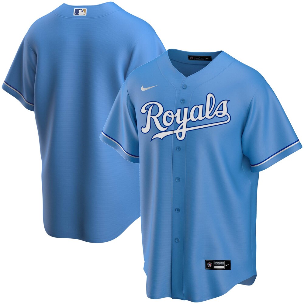 Kansas City Royals Alternate 2020 Team Baseball Jersey - Light Blue Color