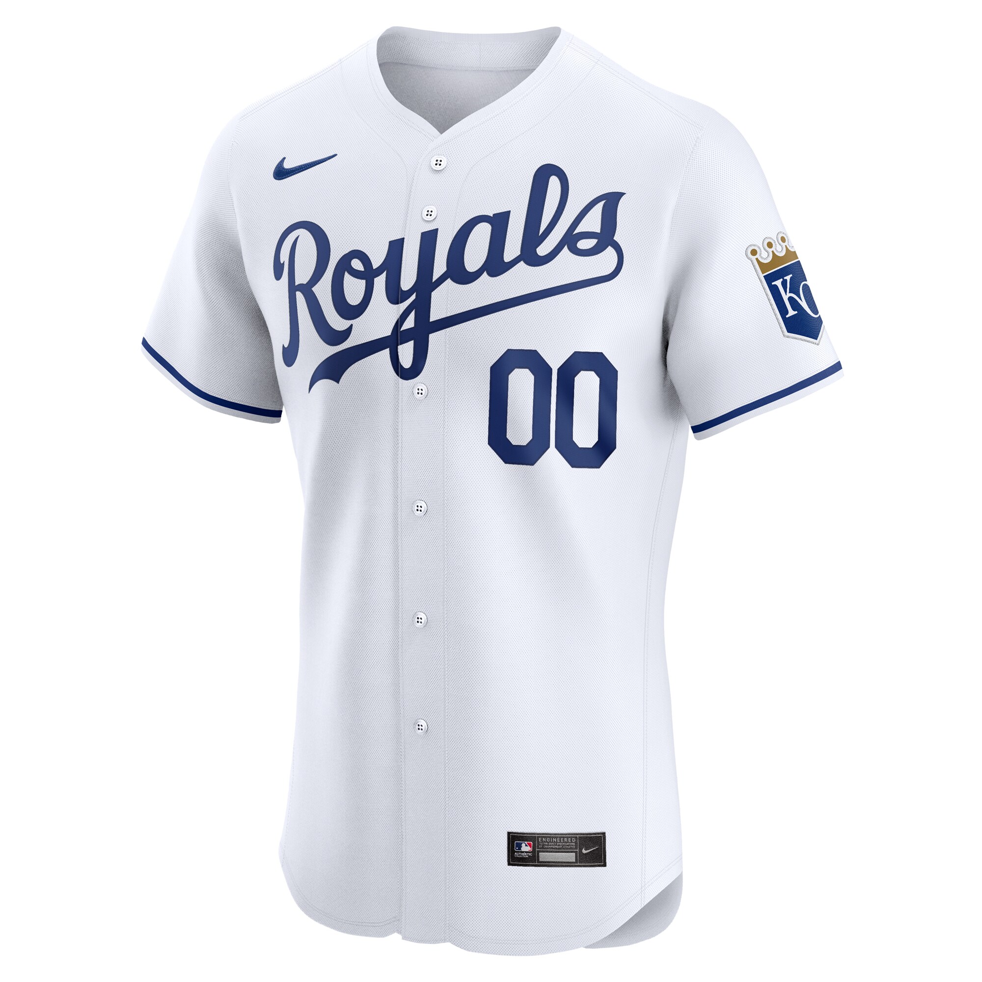 Alternative view of Kansas City Royals Home Elite Pick-a-player Retired Roster Baseball Jersey - White