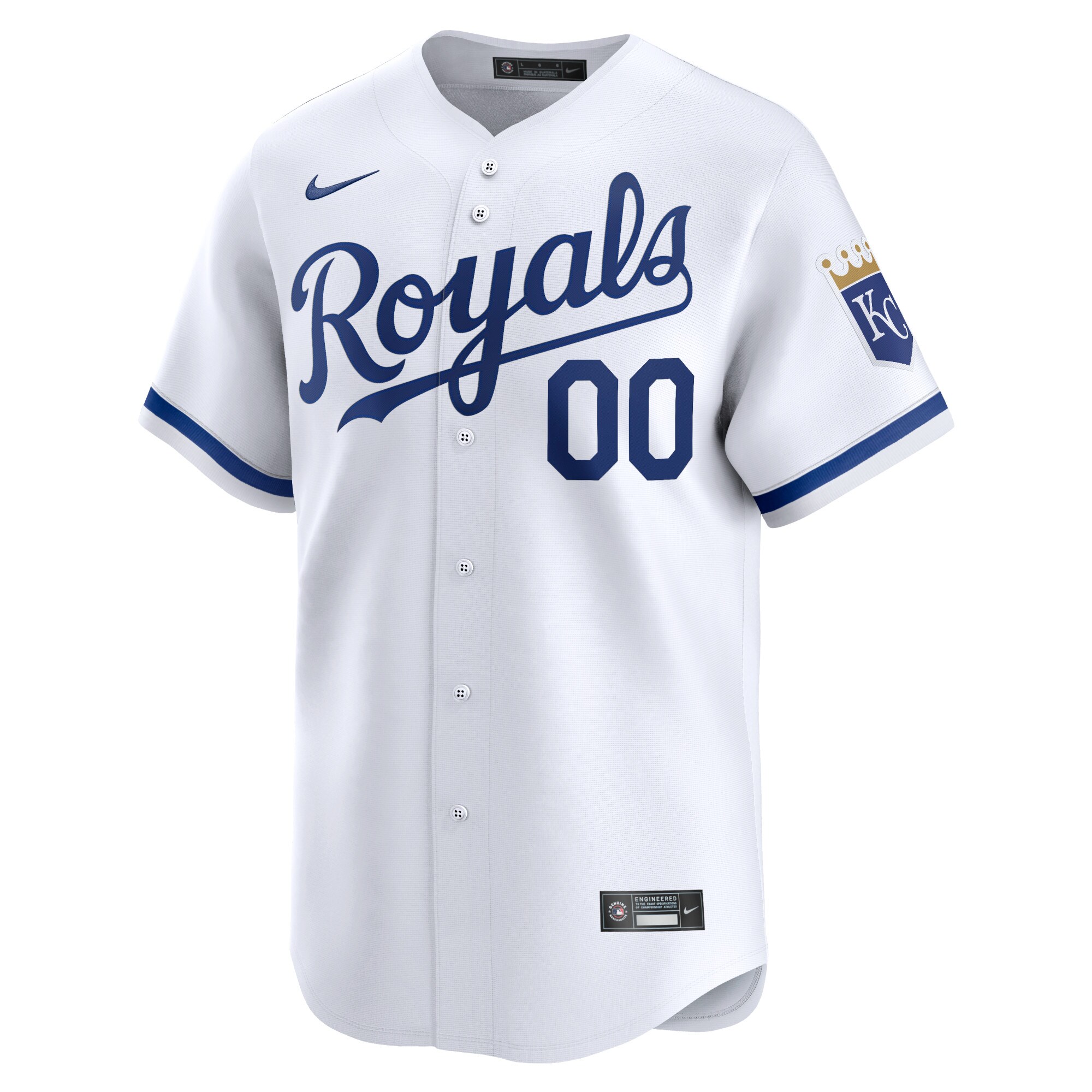 Alternative view of Kansas City Royals Home Limited Custom Baseball Jersey - White