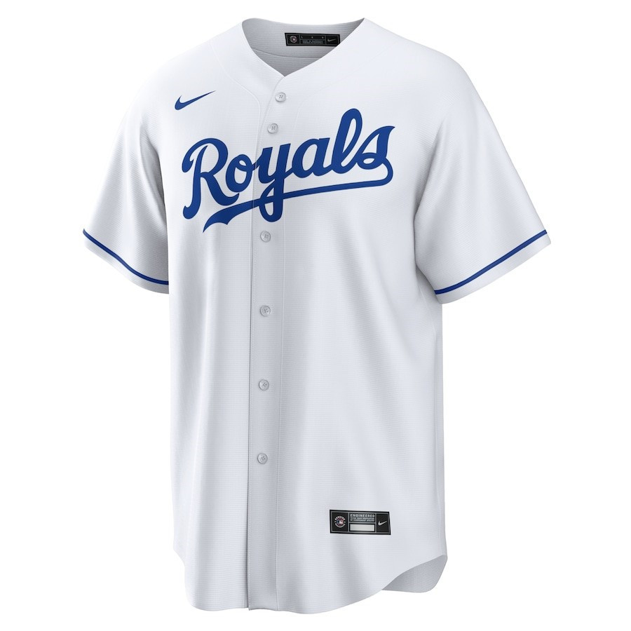 Alternative view of Kansas City Royals Home Team Men Baseball Jersey - White 
