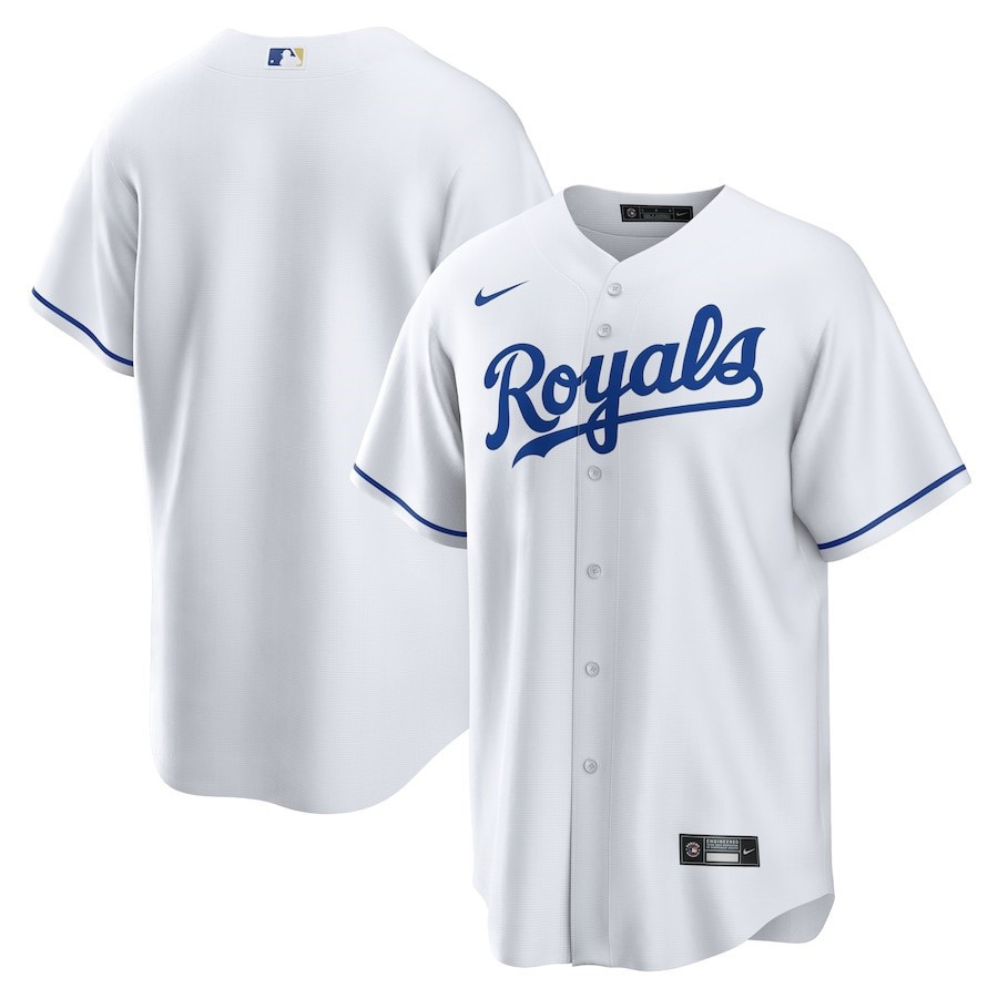 Kansas City Royals Home Team Men Baseball Jersey - White 
