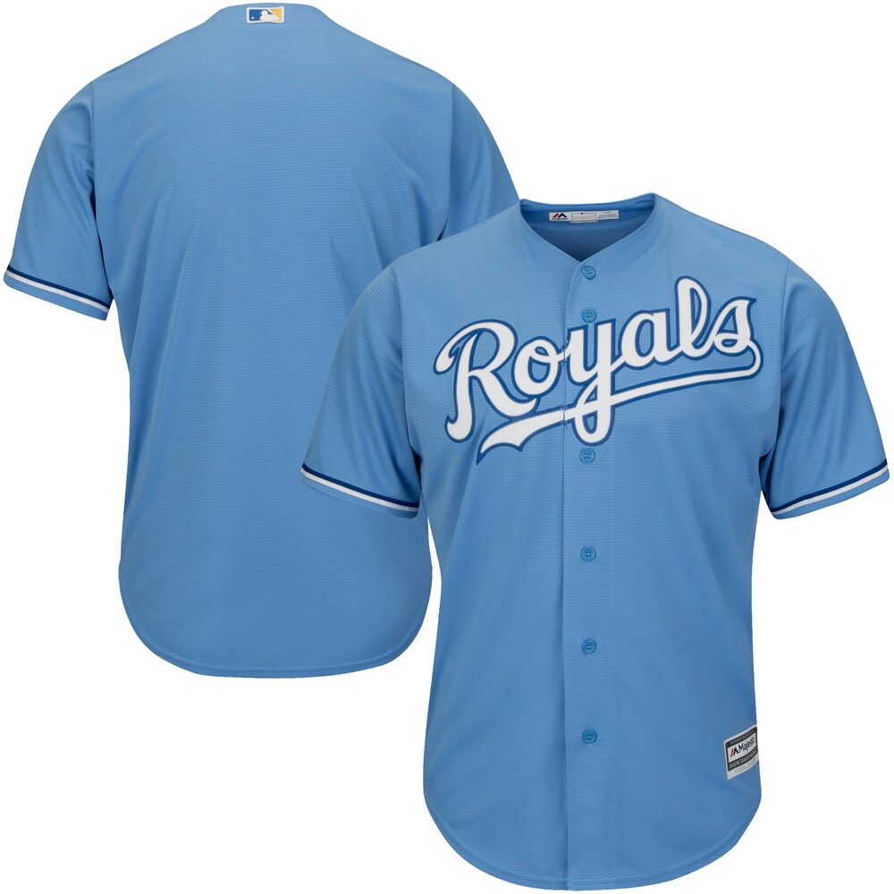 Kansas City Royals Majestic Alternate Big & Tall Cool Base Team Baseball Jersey - Light Blue