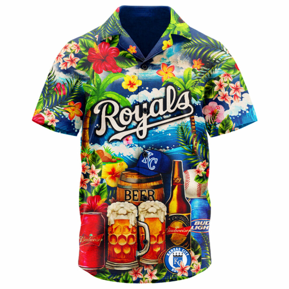 Alternative view of Kansas City Royals Mlb Hawaiian Shirt Special Edition 2025 Custom Baseball Jersey
