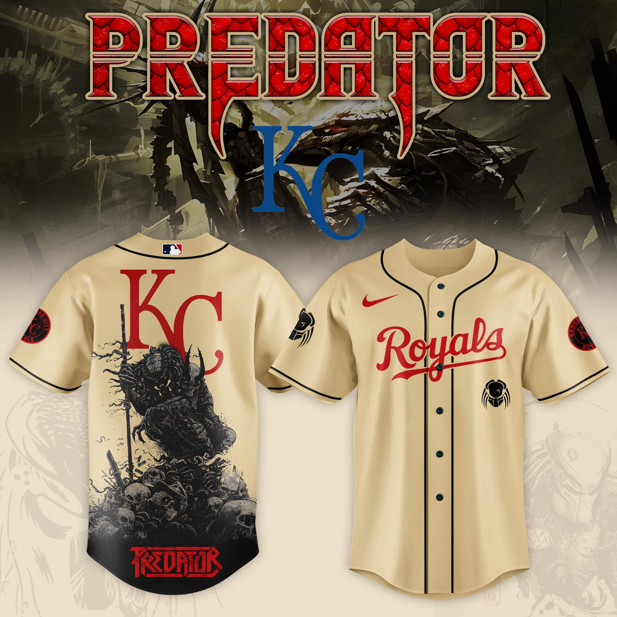Kansas City Royals Mlb X Predator Custom Baseball Jersey