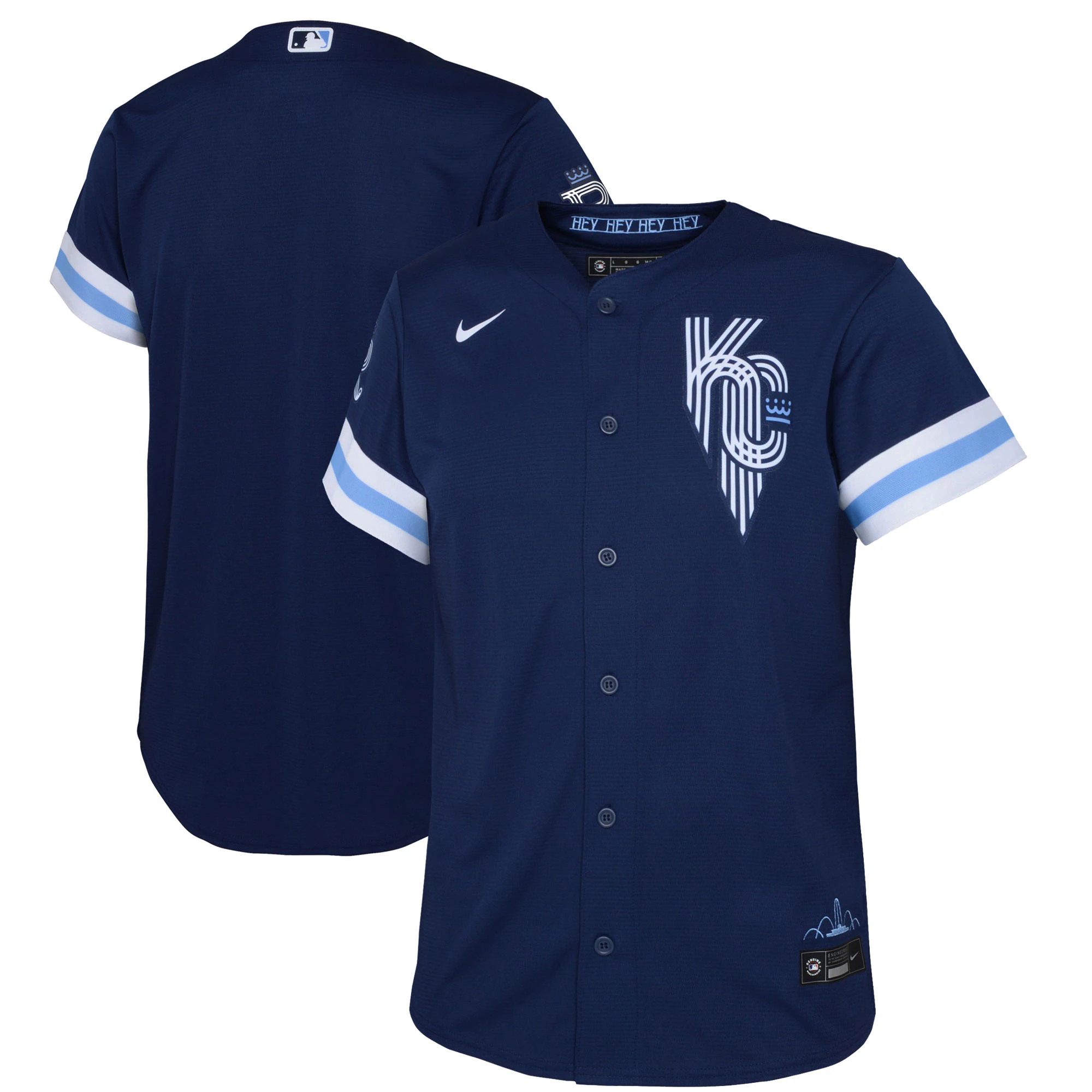 Kansas City Royals Preschool 2022 City Connect Replica Baseball Jersey - Navy