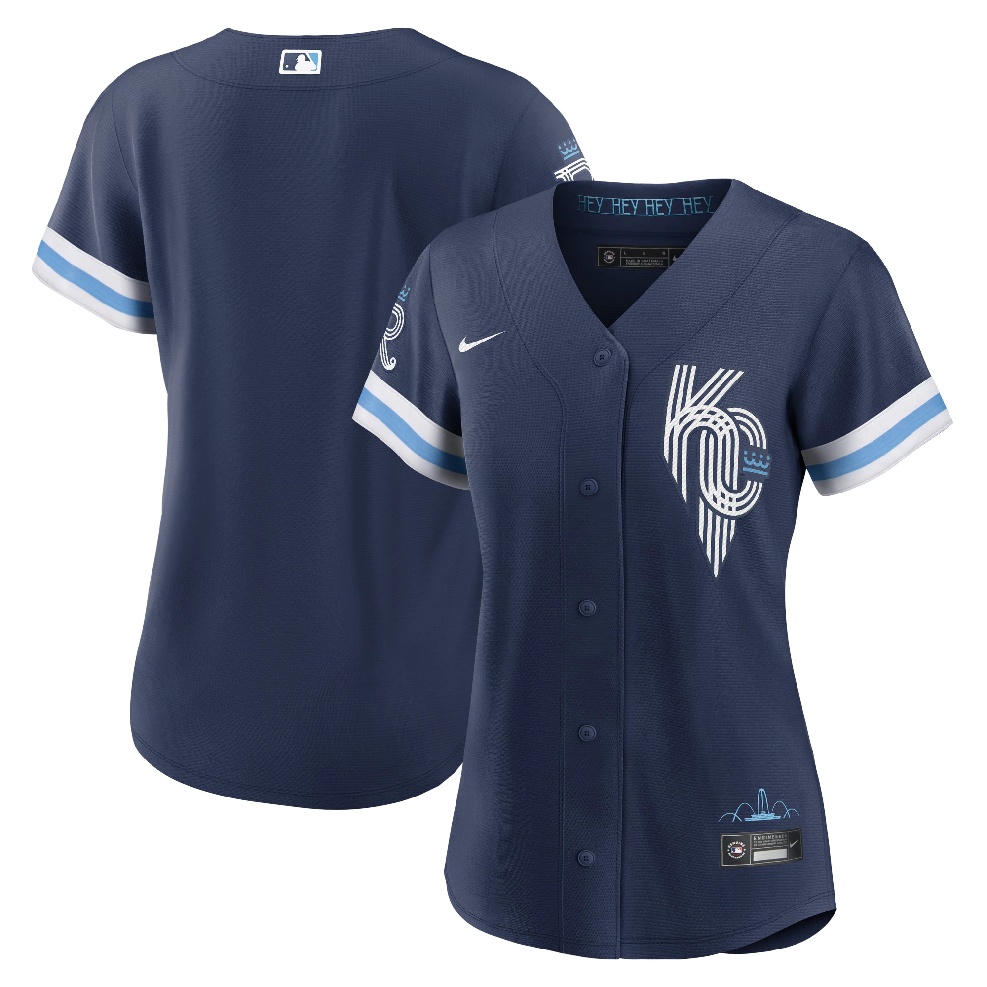 Kansas City Royals Women’s 2022 City Connect Replica Baseball Jersey – Navy