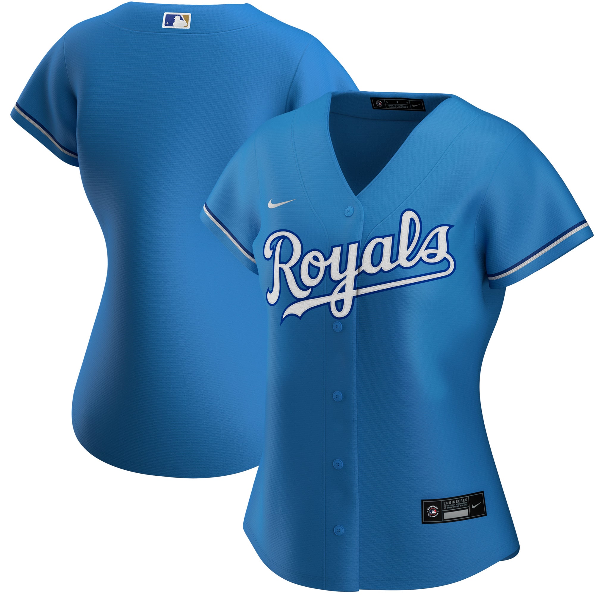 Kansas City Royals Women’s Alternate Replica Team Baseball Jersey – Light Blue