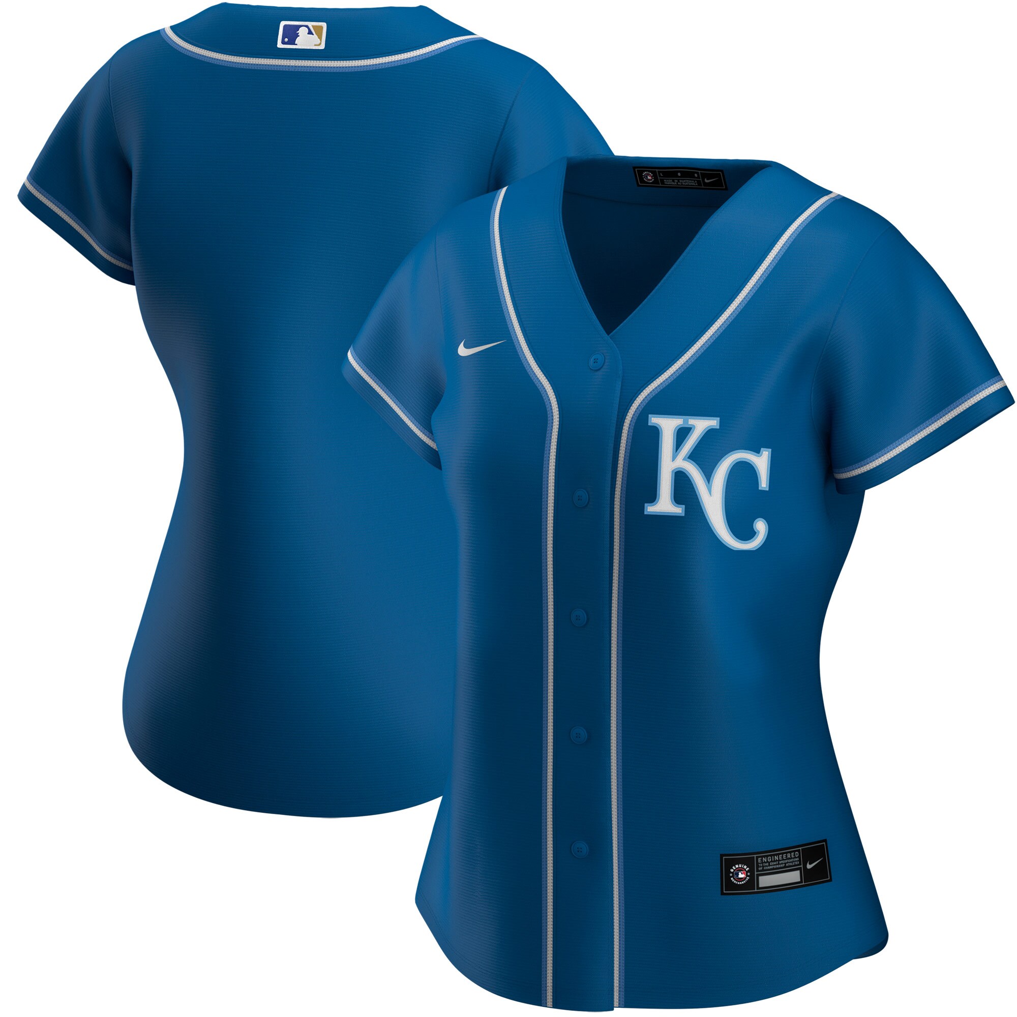Alternative view of Kansas City Royals Women’s Alternate Replica Team Baseball Jersey – Royal
