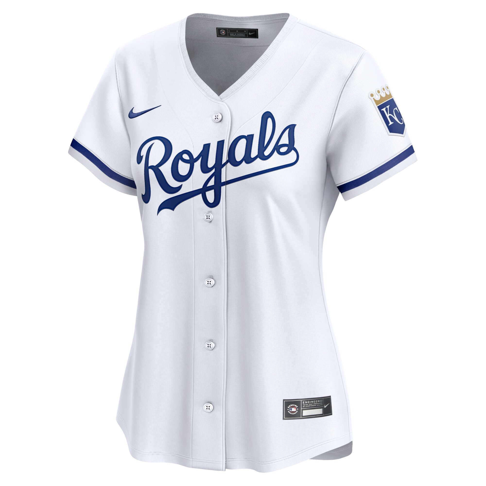 Alternative view of Kansas City Royals Women's Home Limited Baseball Jersey - White