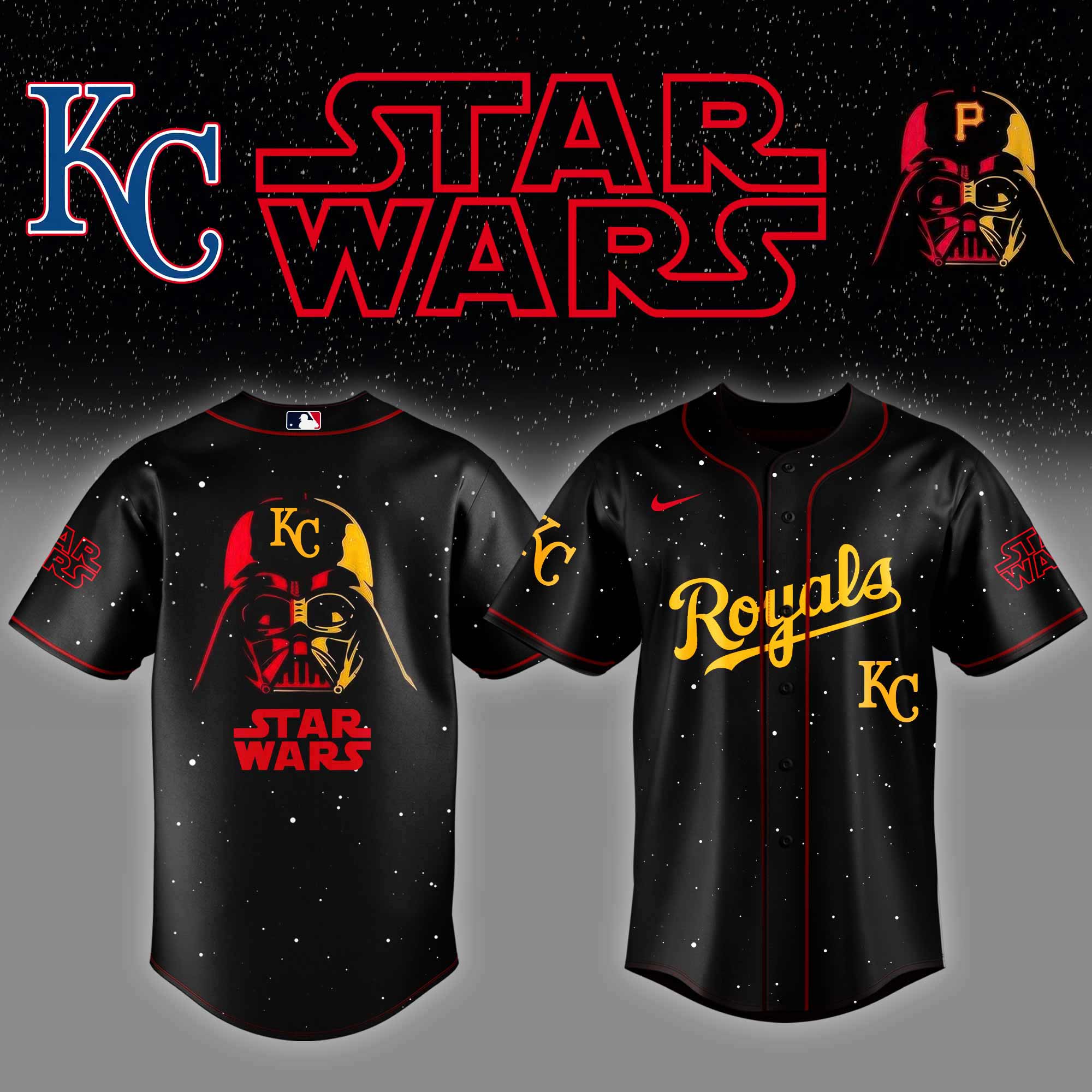 Kansas City Royals X Star Wars Night Custom Baseball Jersey