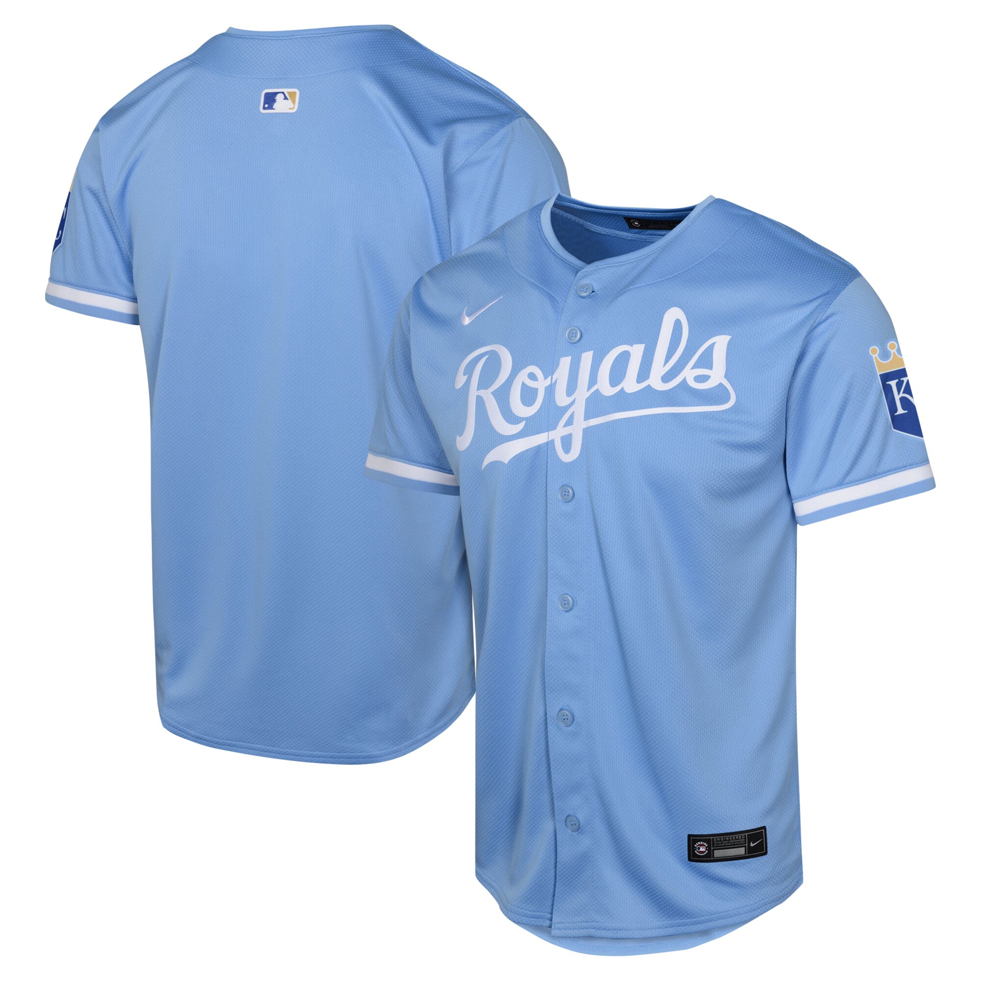 Kansas City Royals Youth Alternate Limited Baseball Jersey - Light Blue