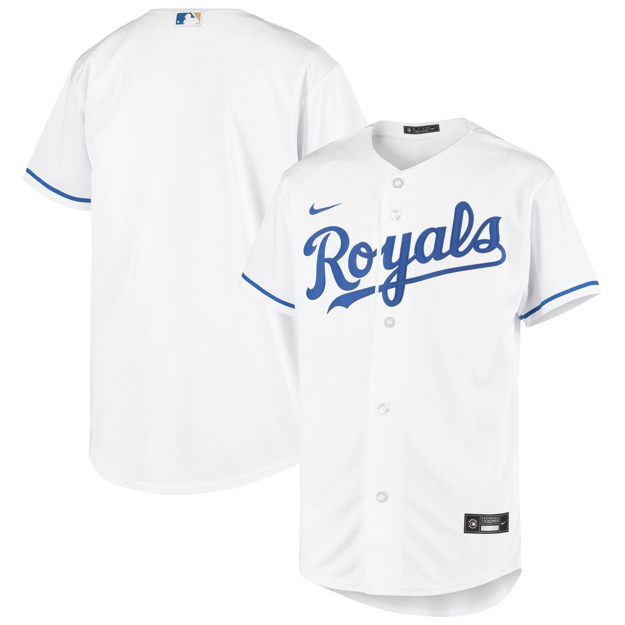 Kansas City Royals Youth Home Replica Team Baseball Jersey - White