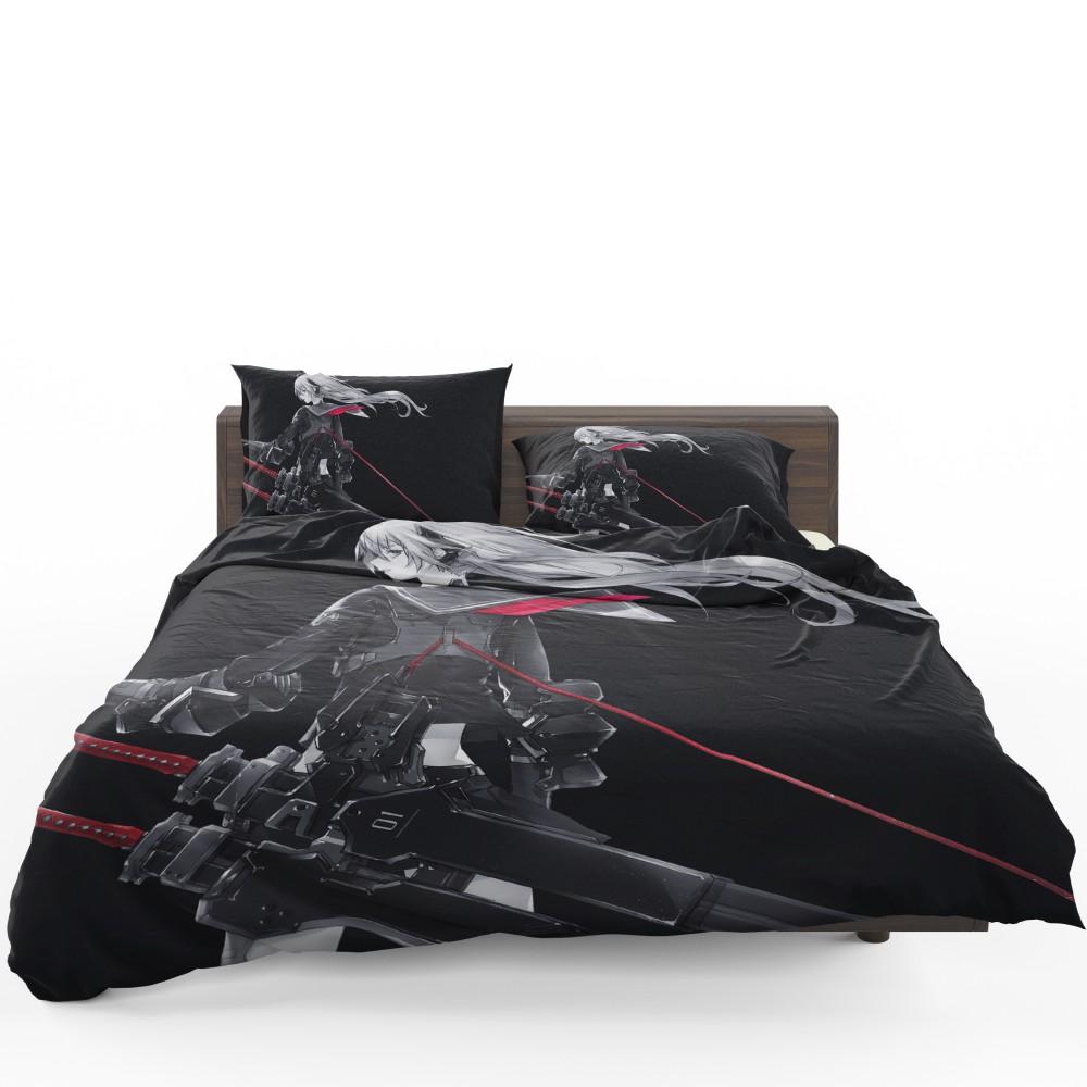 Katana Anime Girl Cute Anime Bedding Set - Custom Bedding Set