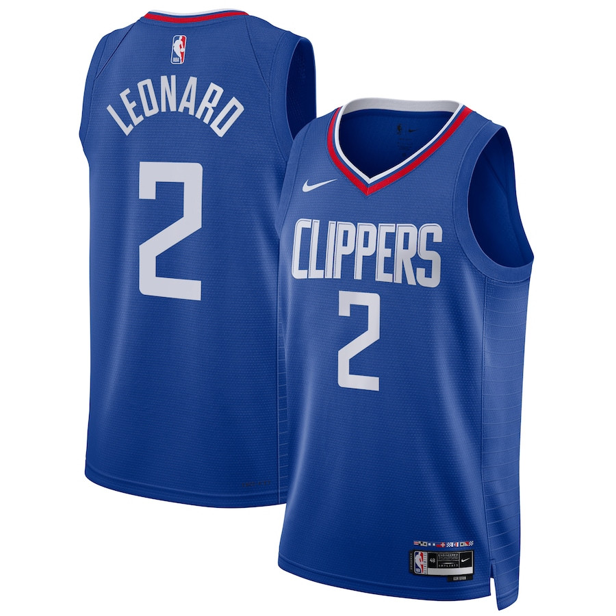 Kawhi Leonard 2 Los Angeles Clippers Unisex Swingman Basketball Jersey - Icon Edition - Blue - JS336 