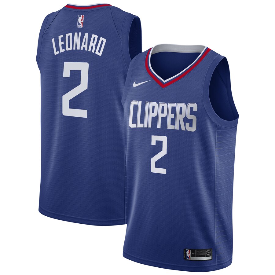Kawhi Leonard La Clippers 2019/20 Swingman Basketball Jersey Blue – Icon Edition