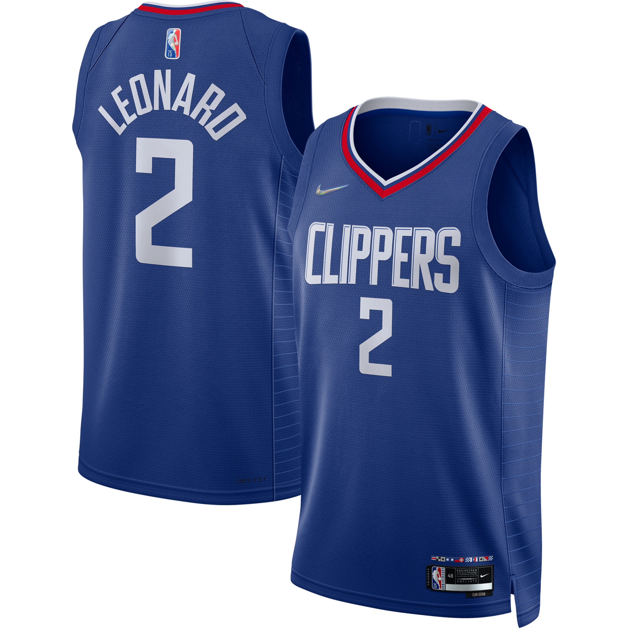 Kawhi Leonard La Clippers 2021/22 Diamond Swingman Basketball Jersey – Icon Edition – Royal