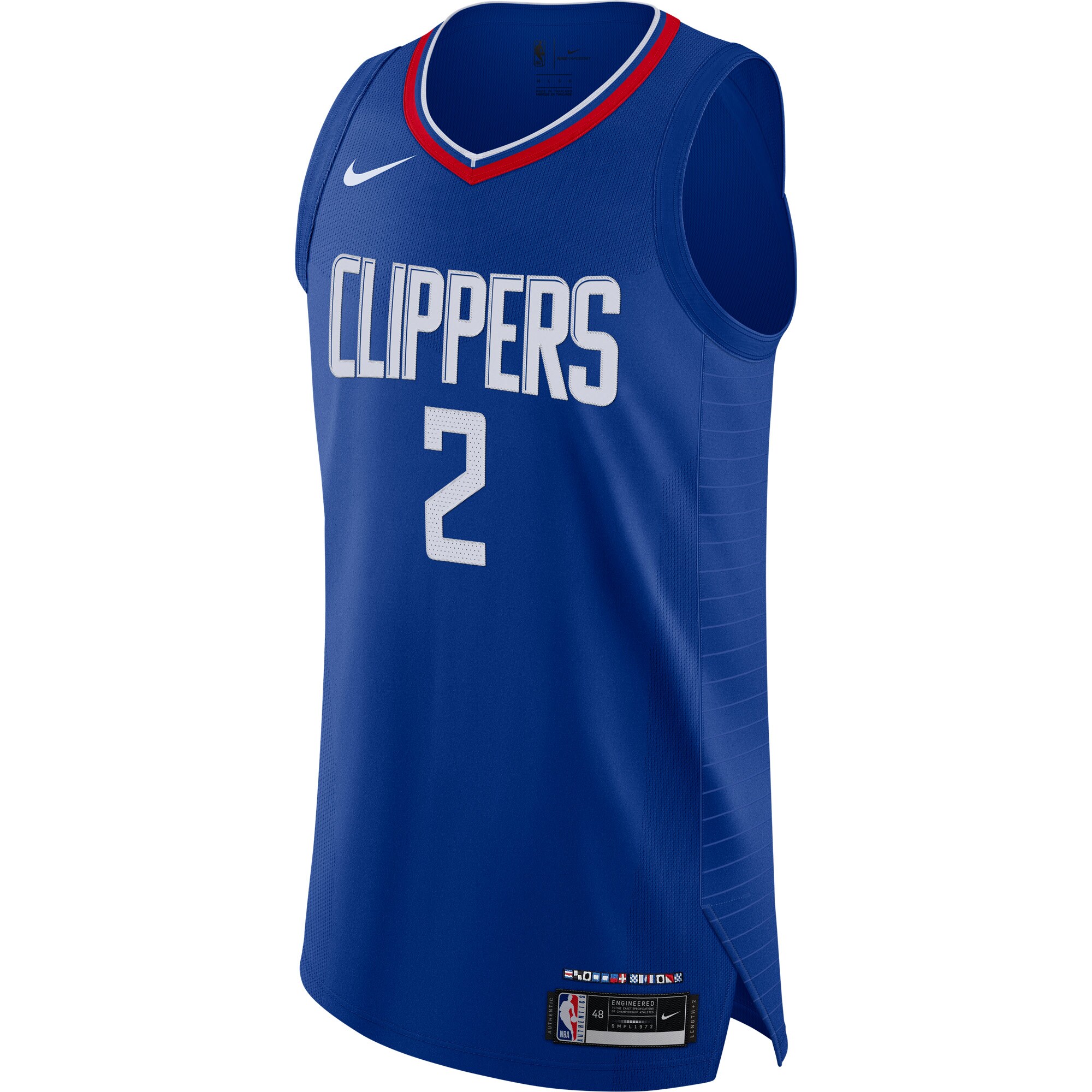Alternative view of Kawhi Leonard La Clippers Authentic Basketball Jersey - Icon Edition - Royal