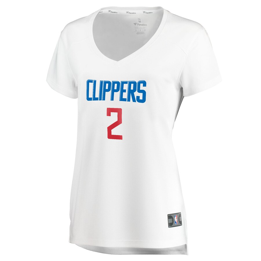 Alternative view of Kawhi Leonard La Clippers Fanatics Branded Women's Fast Break Player Basketball Jersey - Association Edition - White