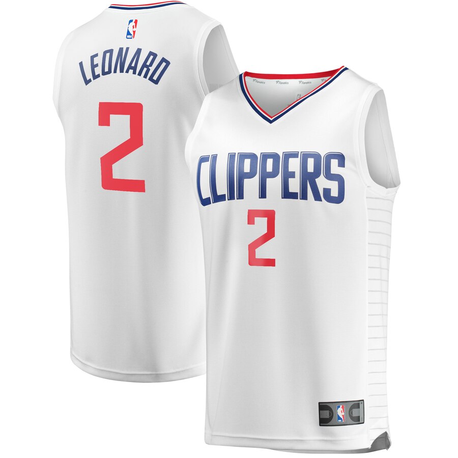Kawhi Leonard La Clippers Fanatics Branded Youth Fast Break Replica Basketball Jersey White - Association Edition