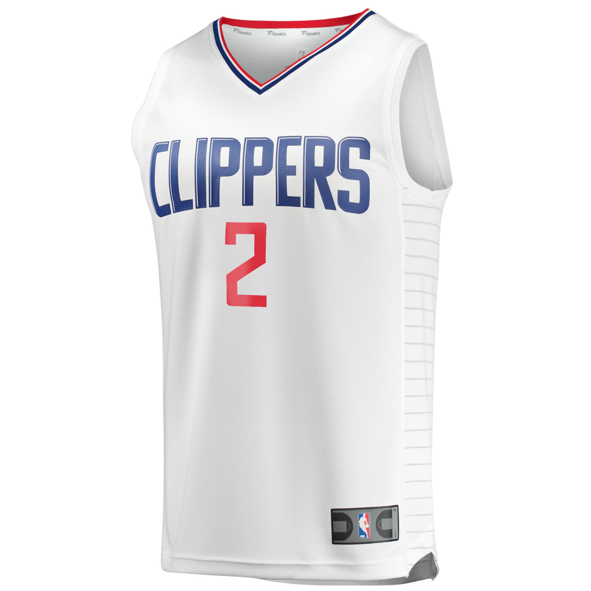 Alternative view of Kawhi Leonard La Clippers Fanatics Youth 2020/21 Fast Break Player Basketball Jersey - White - Association Edition