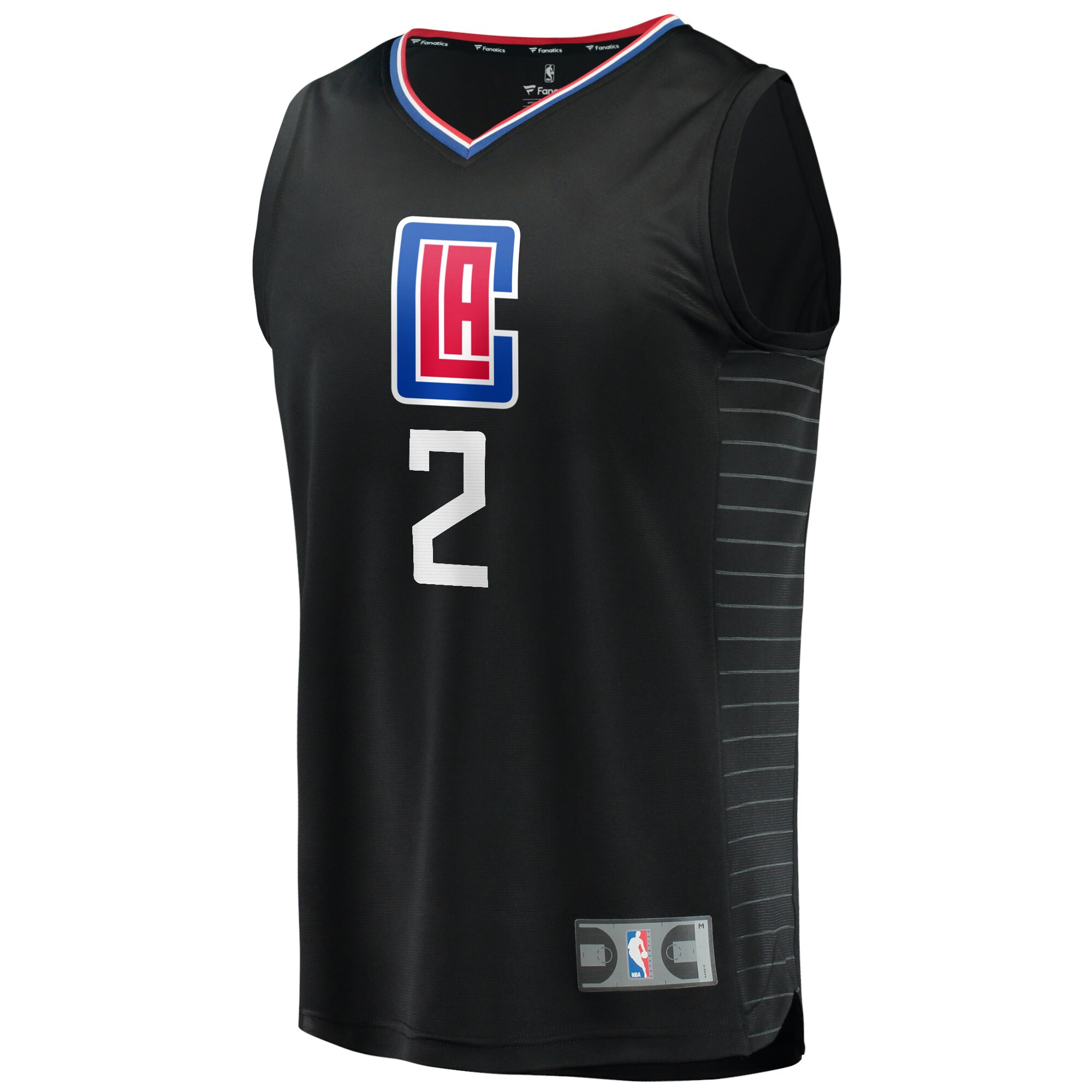 Alternative view of Kawhi Leonard La Clippers Fanatics Youth Fast Break Player Basketball Jersey - Black - Statement Edition