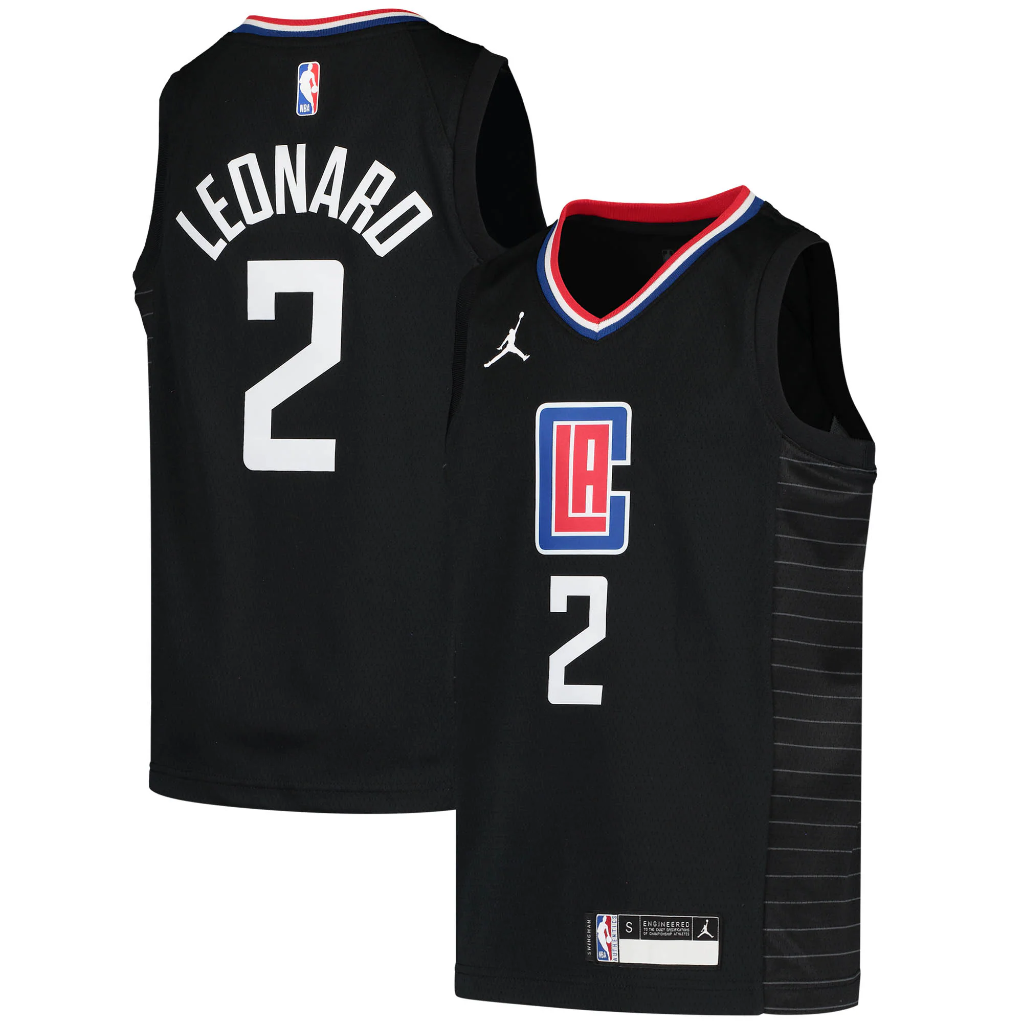 Kawhi Leonard La Clippers Jordan Brand Youth 2020/21 Swingman Player Basketball Jersey – Black – Statement Edition
