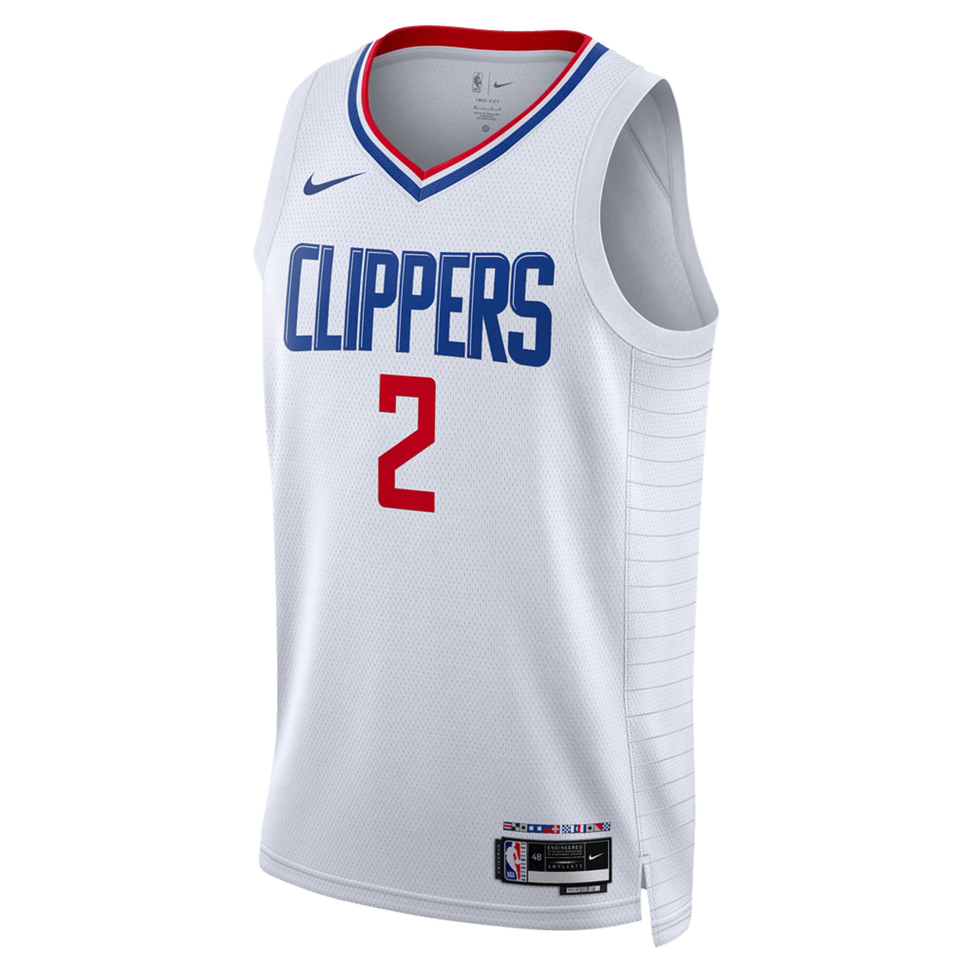 Alternative view of Kawhi Leonard La Clippers Unisex Swingman Basketball Jersey - Association Edition - White