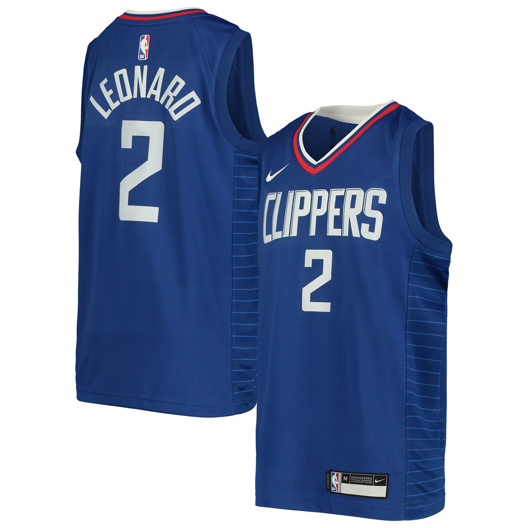 Alternative view of Kawhi Leonard La Clippers Youth Swingman Basketball Jersey – Icon Edition – Royal