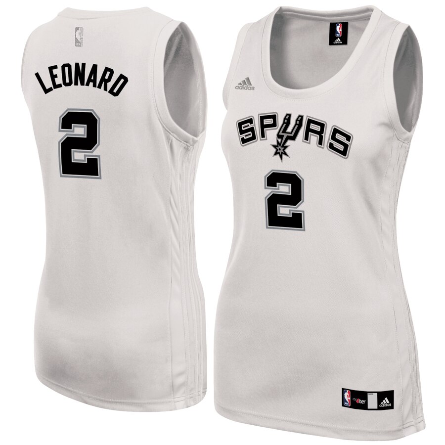 Kawhi Leonard San Antonio Spurs Adidas Women's Fashion Replica Basketball Jersey - White