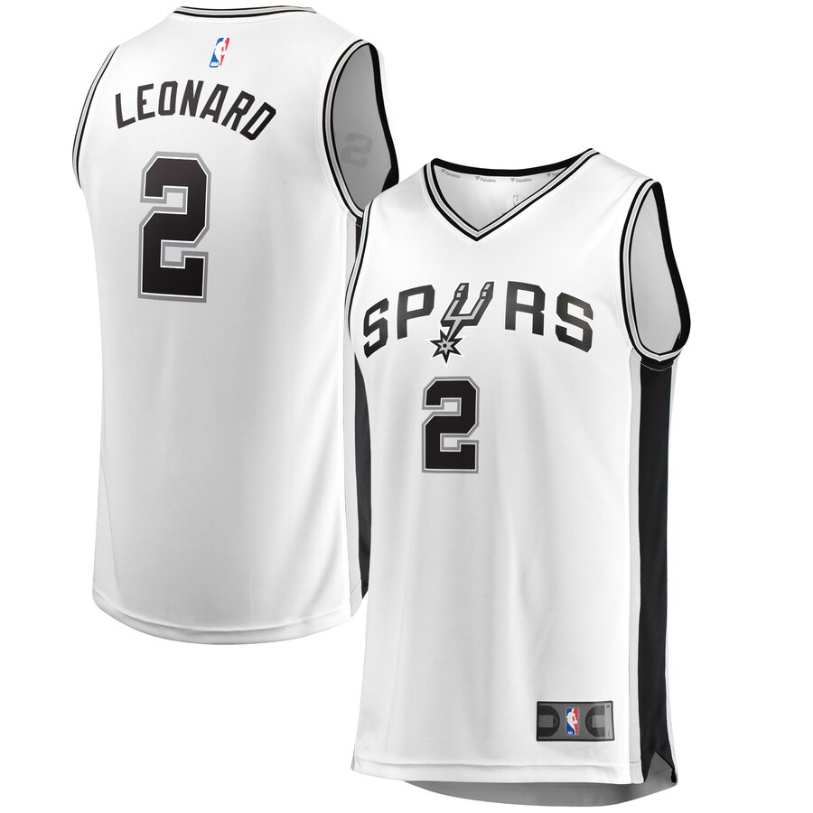 Kawhi Leonard San Antonio Spurs Fanatics Branded Fast Break Replica Basketball Jersey White - Association Edition