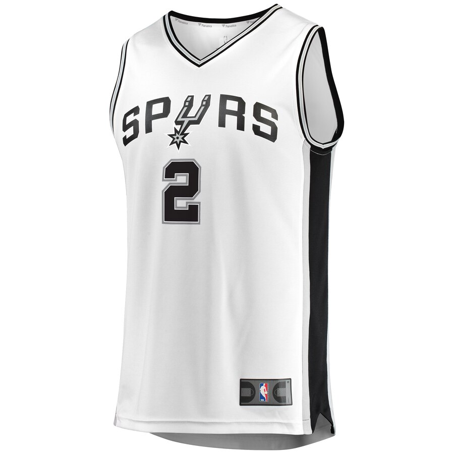 Alternative view of Kawhi Leonard San Antonio Spurs Fanatics Branded Fast Break Replica Basketball Jersey White - Association Edition