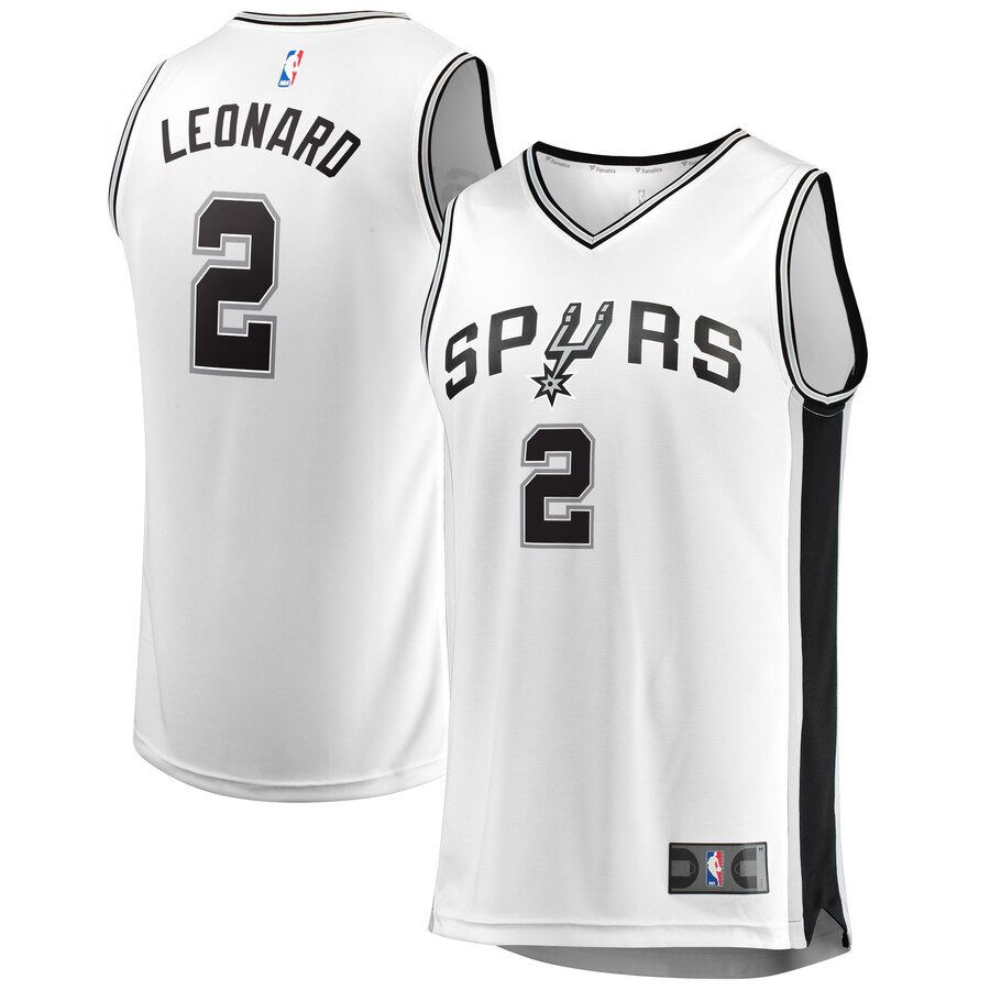 Kawhi Leonard San Antonio Spurs Fanatics Branded Youth Fast Break Replica Basketball Jersey White - Association Edition
