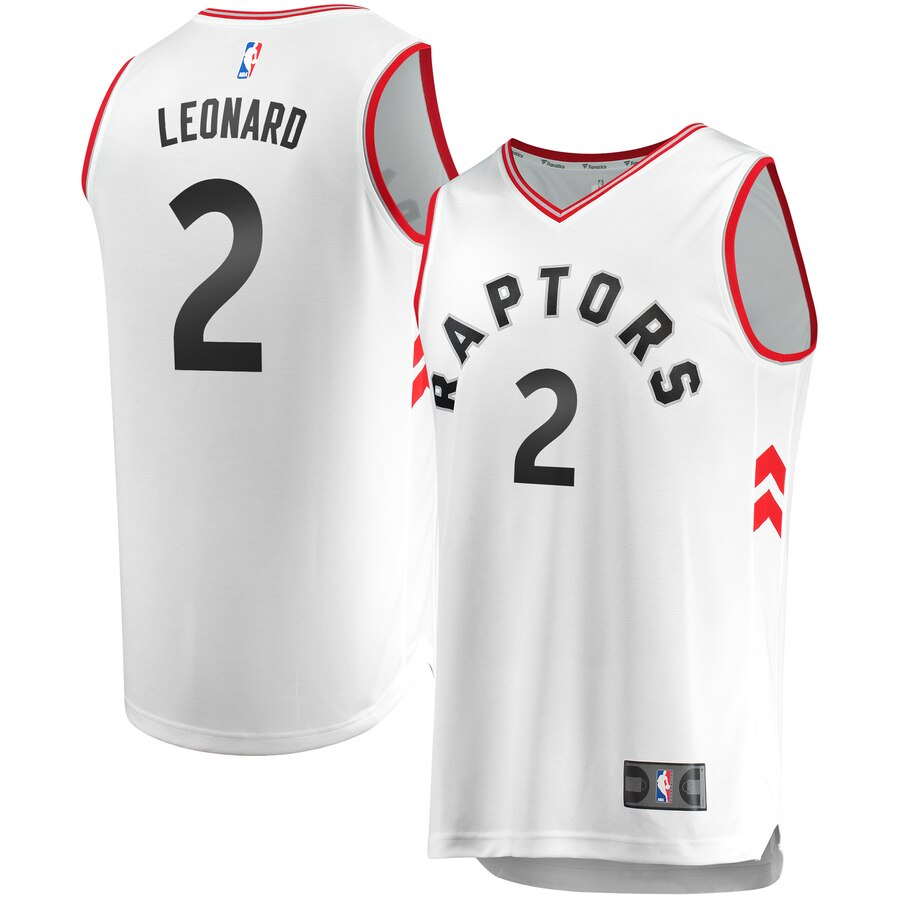 Kawhi Leonard Toronto Raptors Fanatics Branded Fast Break Replica Basketball Jersey White - Association Edition