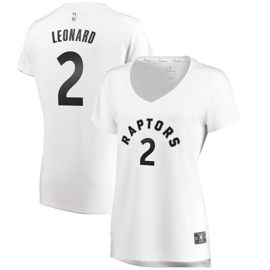 Kawhi Leonard Toronto Raptors Fanatics Branded Women's Fast Break Basketball Jersey - White