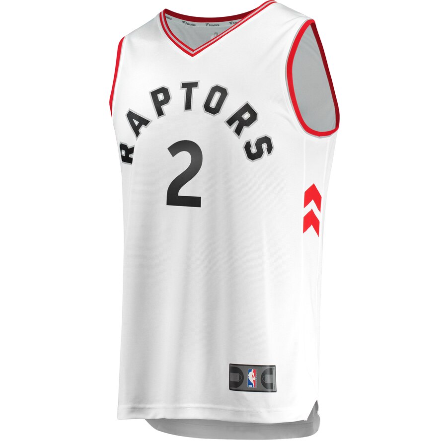 Alternative view of Kawhi Leonard Toronto Raptors Fanatics Branded Youth Fast Break Replica Basketball Jersey - Association Edition - White